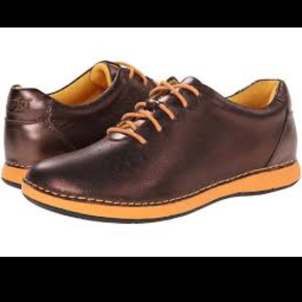 Alegria Essence leather lace up sneakers - Bronze